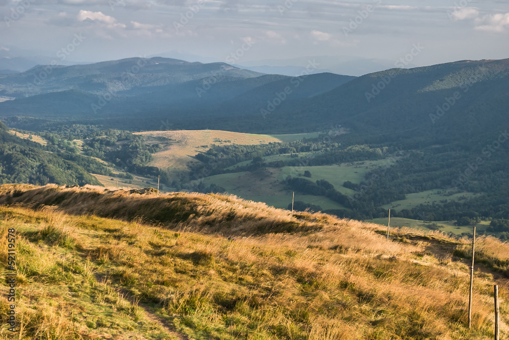 Late afternoon in the Bieszczady Mountains, Europe, Poland
