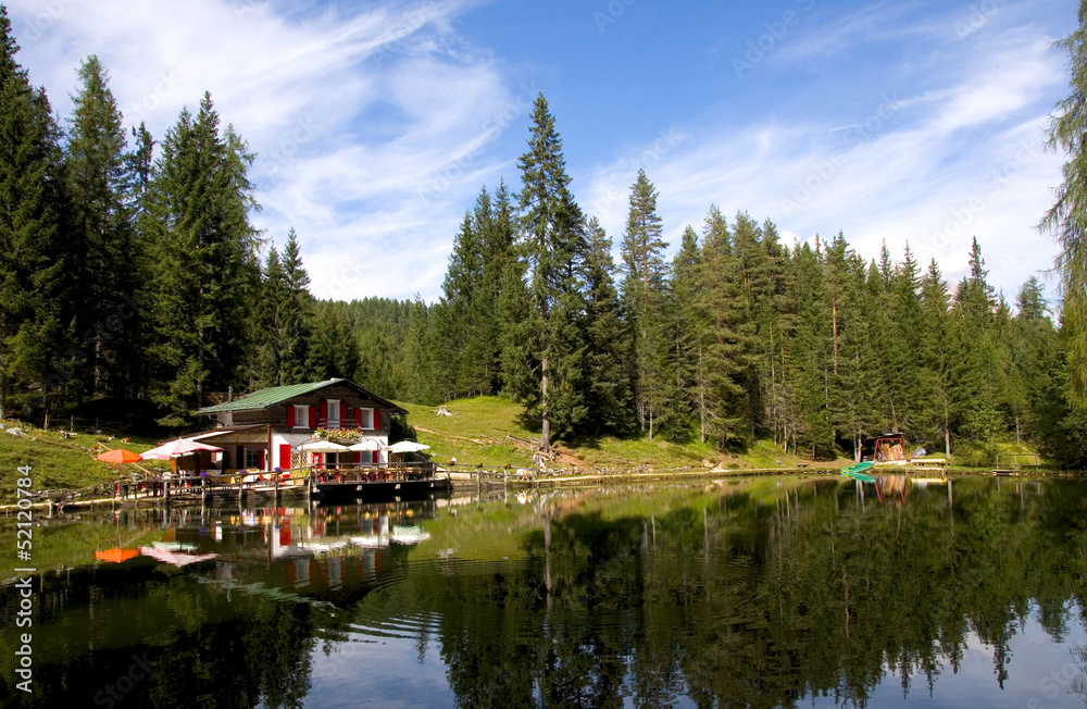 Fototapeta premium Lago d´Aial - Cortina d´Ampezzo - Dolomiten - Alpen