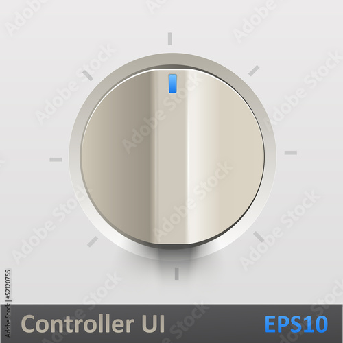 Control knob regulator vector illustration