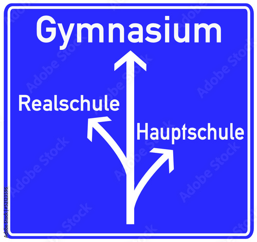 Schule Gymnasium Schild  #130507-svg01