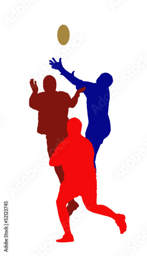 Rugby Kickoff Jumpers Isolation