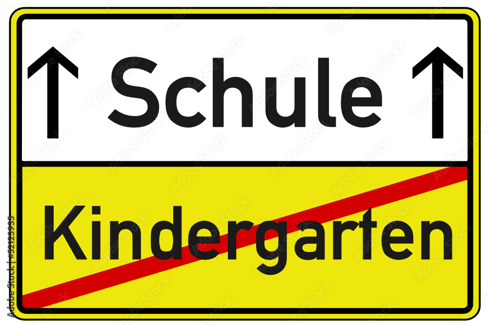 Schule Kindergarten Schild #130507-svg03 Stock-Vektorgrafik | Adobe Stock