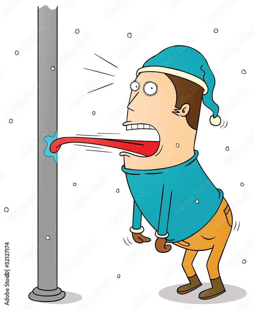 Fototapeta premium stucking tongue