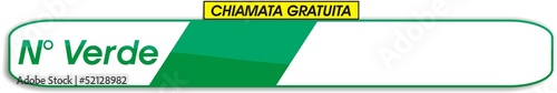 bouton numéro verde