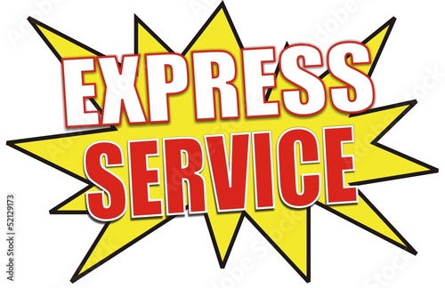 étiquette express service