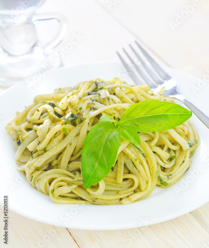 pasta with basil