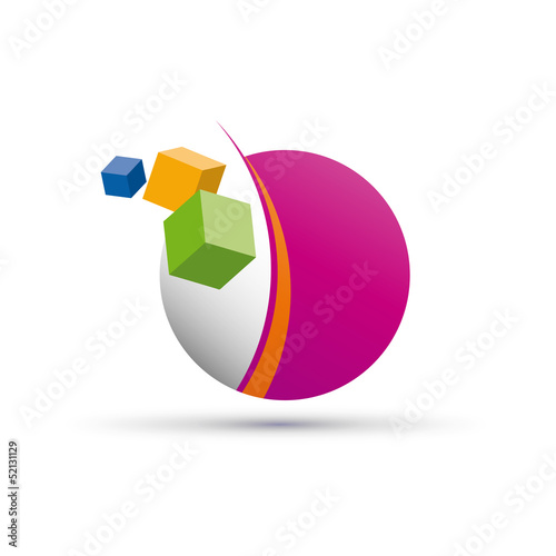 Vector Logo digital world