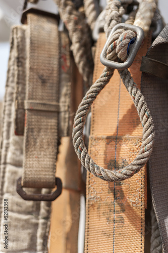 Industrial safety belt and rope