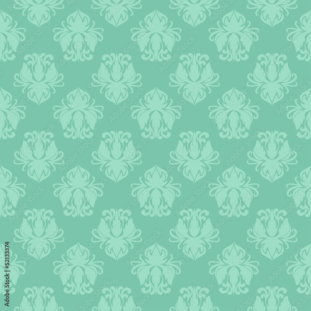 flower pattern in old style with a flourish