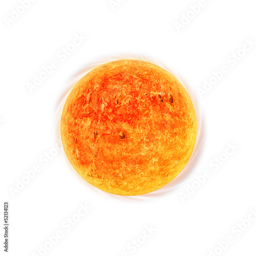 Sun isolated on White Background