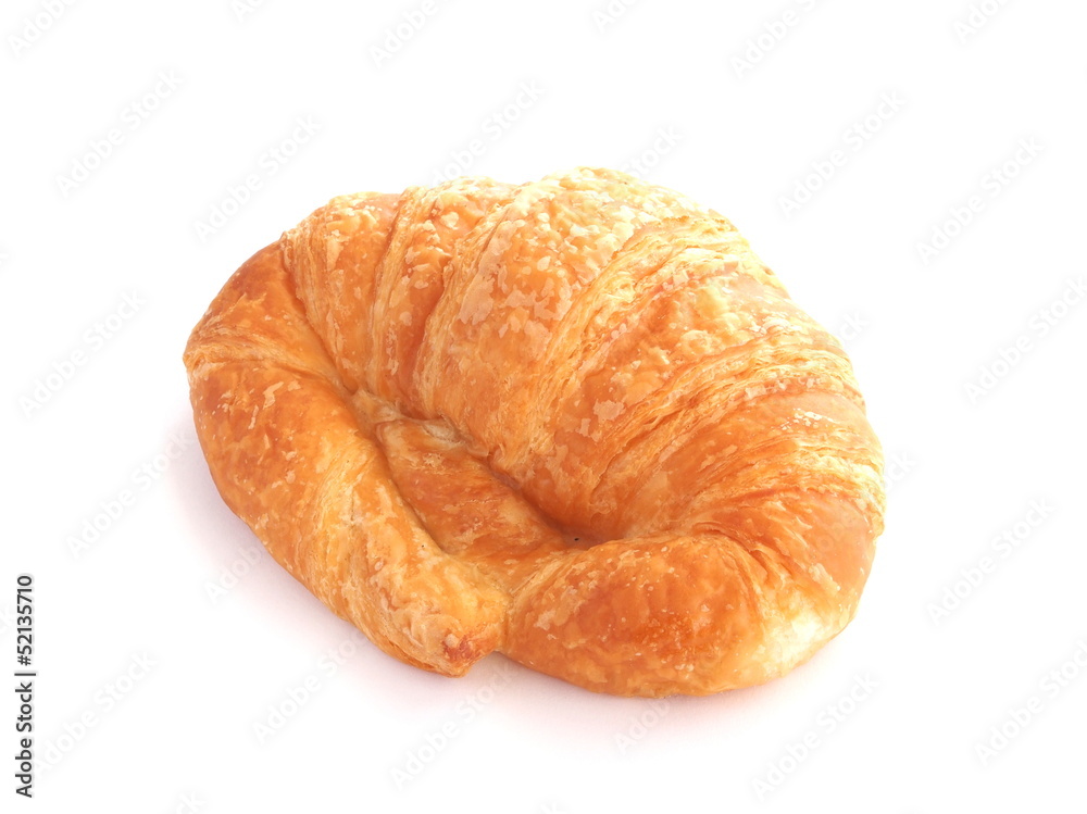 Croissant isolated on white background