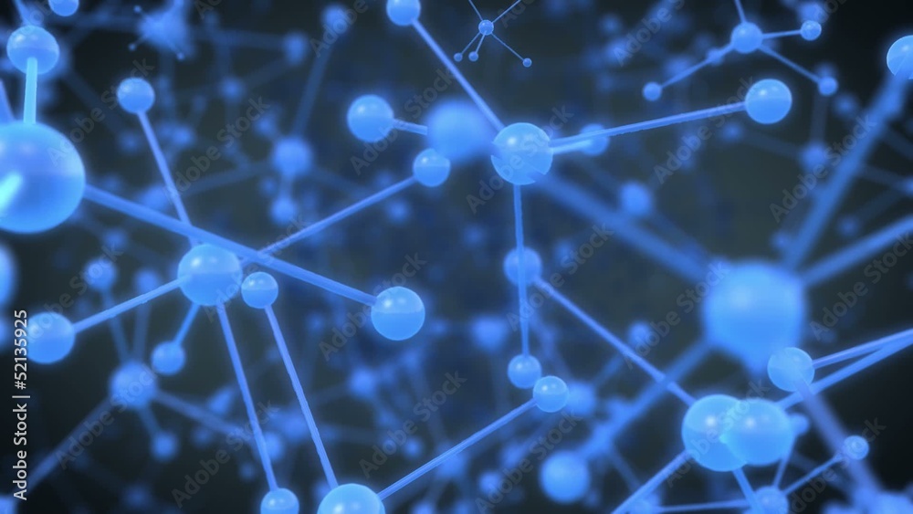 Field of Blue Molecules
