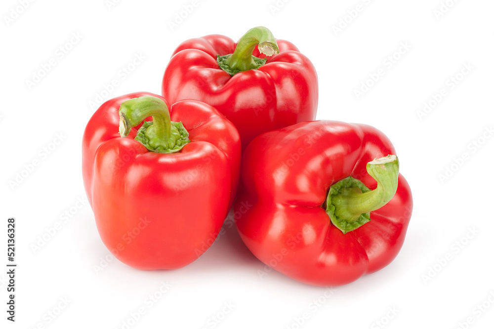 red pepper isolated on white background