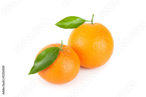 Orange fruit isolated on white background