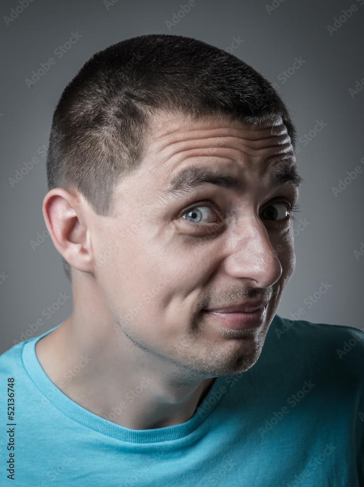 Obraz premium man looks