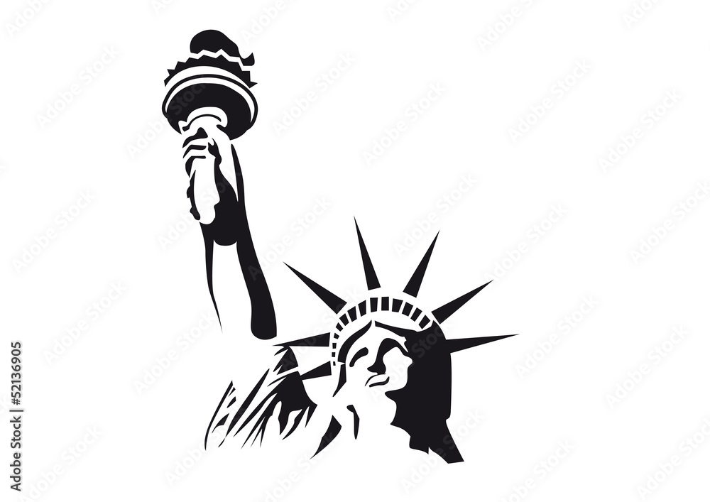 Fototapeta premium New York Freiheitsstatue Vektor