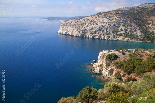 mountains and sea in greece © quietfall