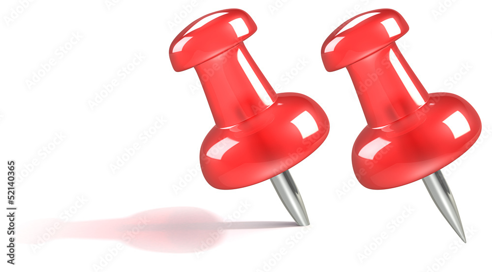 Pushpin.Red Pushpin. Isolated and with shadow. Pushpin.Red Pushpin. Isolated and with shadow.