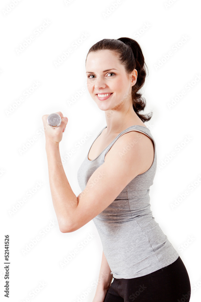 junge attractive frau macht einen workout stretch übungen fitne junge attractive frau macht einen workout stretch übungen fitne