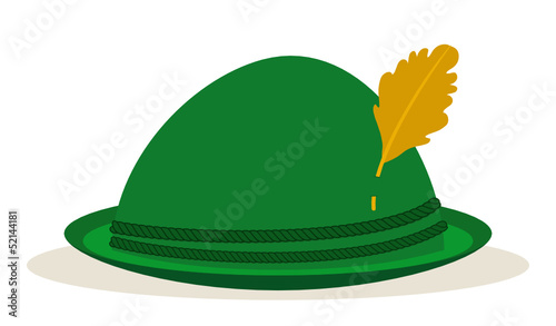 green oktoberfest hat traditional holidays