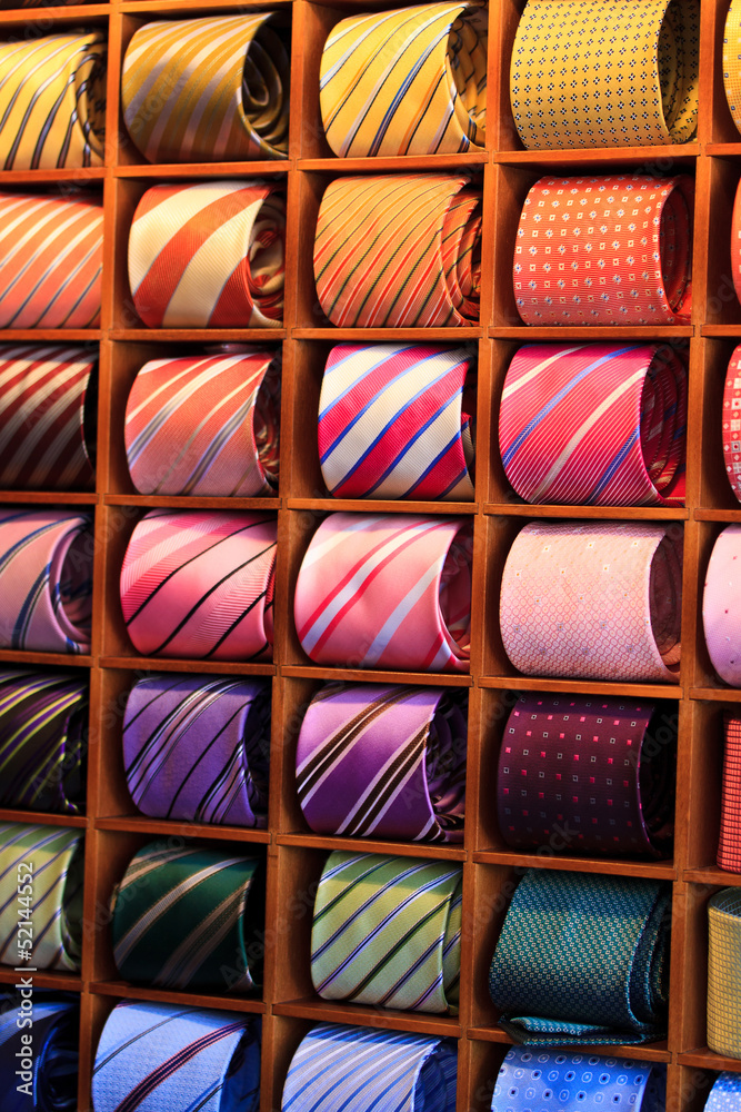 ties in rack