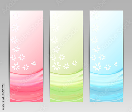 Abstract Flower Vector Background / Brochure Template / Banner