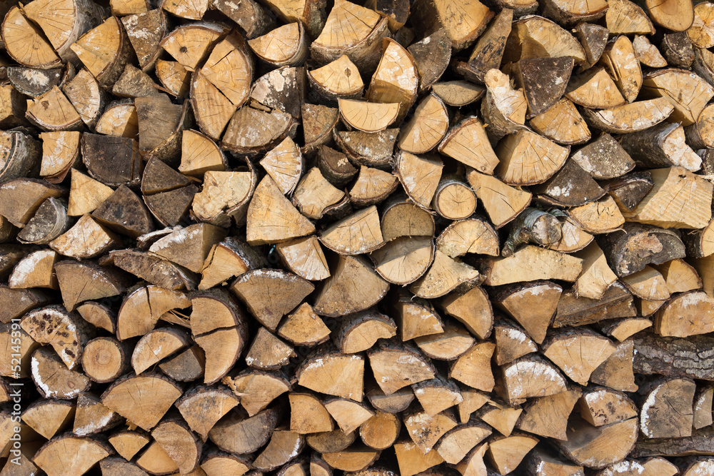Pile of wood logs ready for winter Pile of wood logs ready for winter
