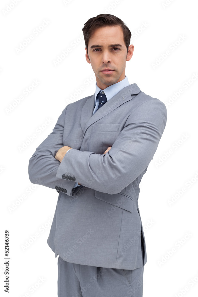 Serious businessman looking at camera Serious businessman looking at camera