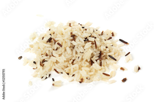 Heap of boiled rice