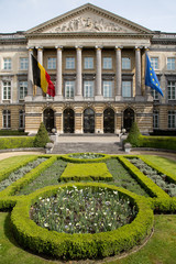 Handdoek met foto Brussel Federaal parlementsgebouw in Brussel  © Kartouchken