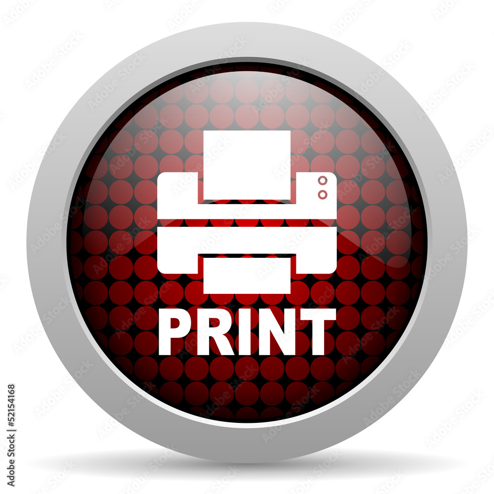 print glossy icon print glossy icon