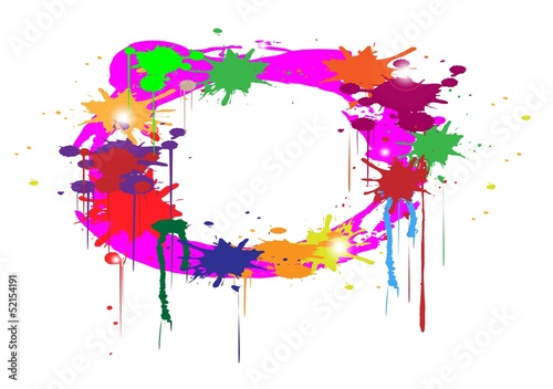 astratto con macchie di colori con spazio per scrivere