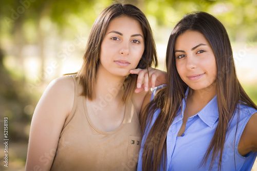 Two Mixed Race Twin Sisters...