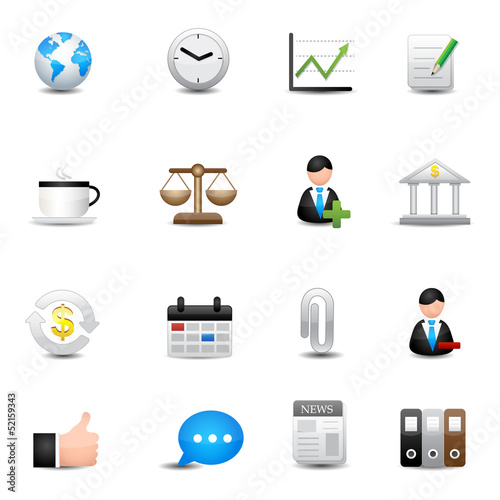 Business and finance Icons vector