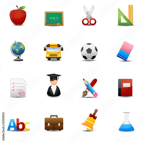 Education Icons vector