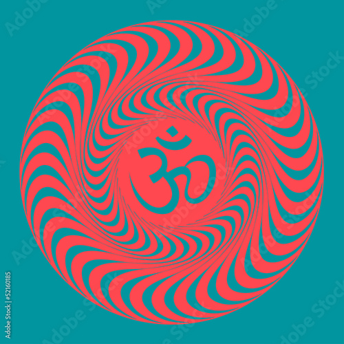 Om symbol illustration. Vector
