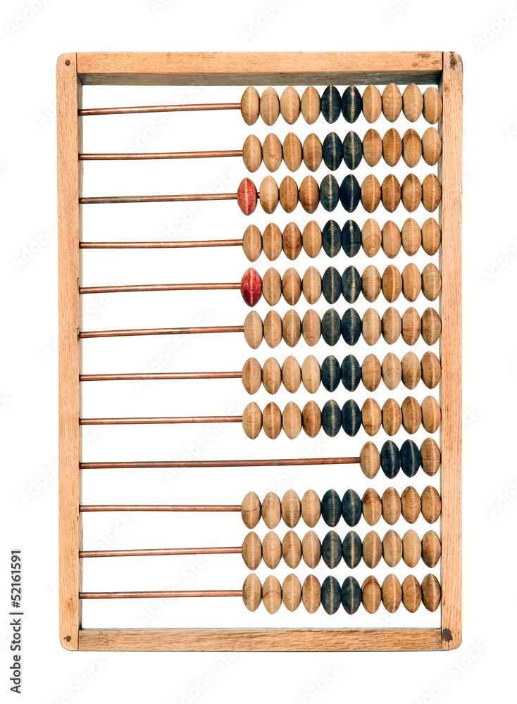 Old mathematical calculator abacus Old mathematical calculator abacus