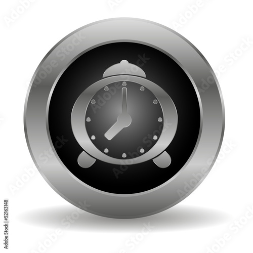 Metal alarm clock button