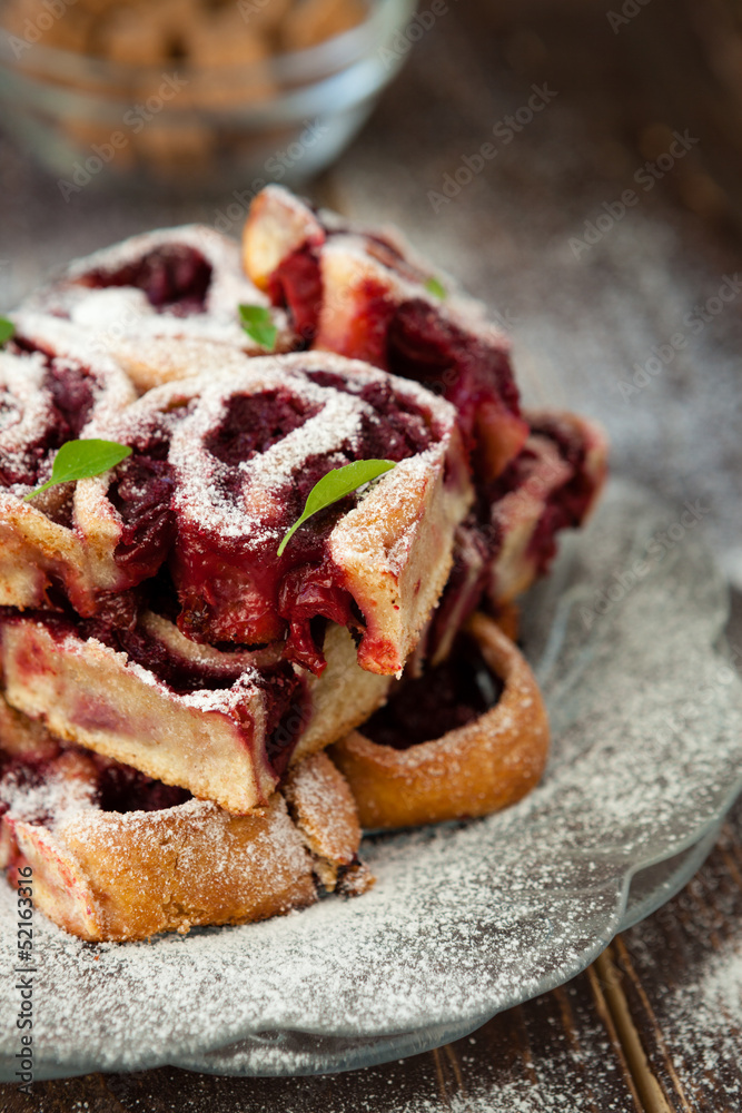 mouthwatering and ruddy cherry pie