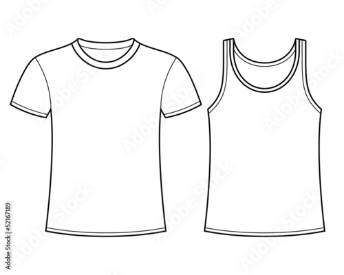 T-shirt and Singlet template
