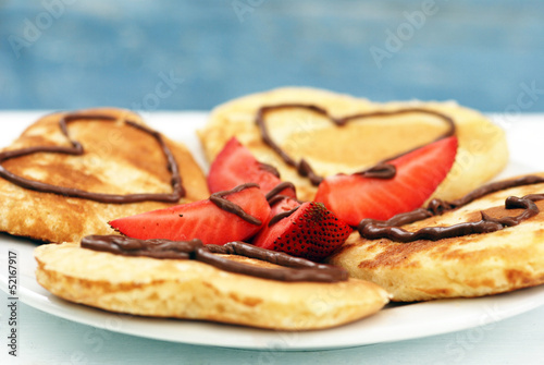 Herz-Pancakes photo