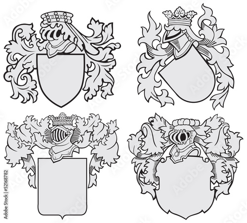 set of aristocratic emblems No10