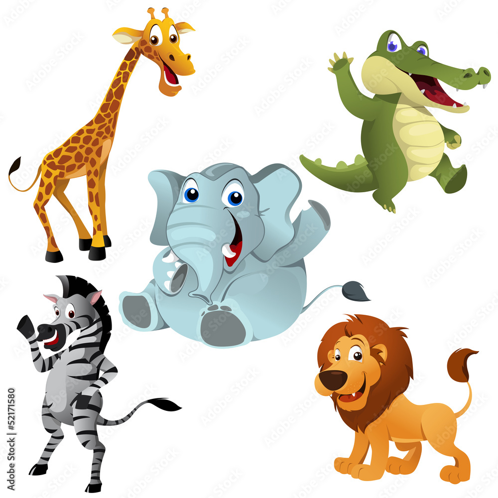 Naklejka premium African animals