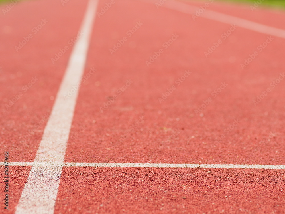 Laufbahnen für 100 Meter Sprint Stock Photo Adobe Stock