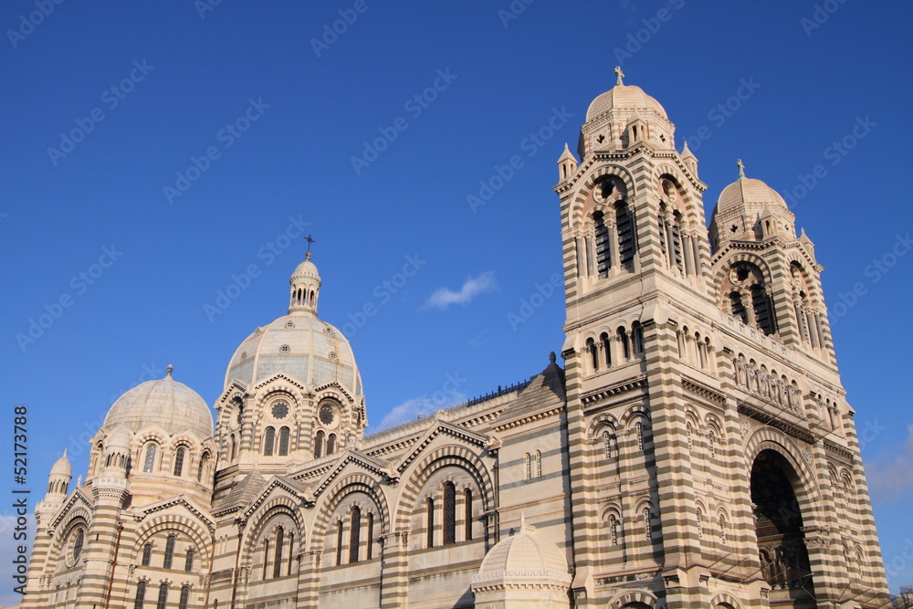 Marseille Cathedral, landmark in Marseille,France