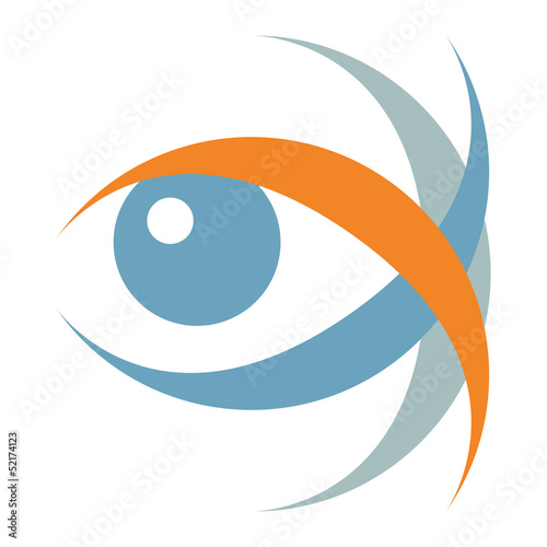 Striking eye illustration.