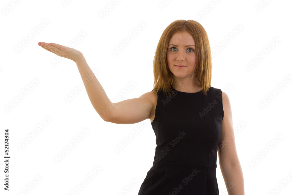 Fototapeta premium Business woman on white background