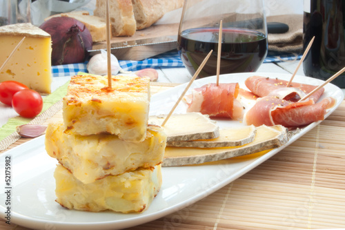 Spanish omelette and tapas ...
