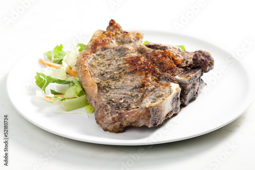 grilled T-bone steak