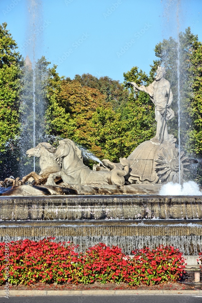 Madrid, Spain - Neptune Fountain